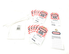 Master Lock 497A Safety Lockout Tags Do Not Operate, English, PACK OF 12
