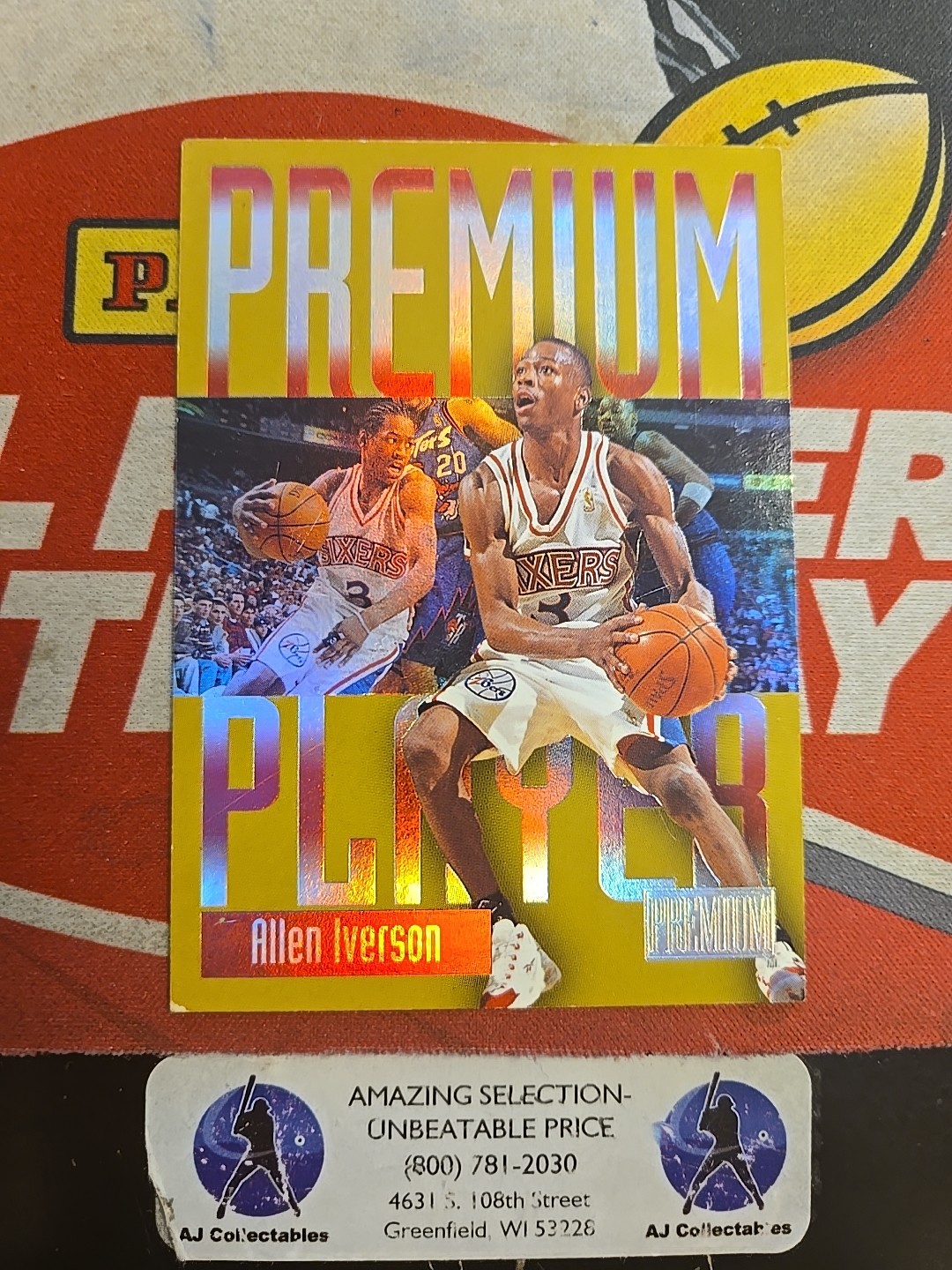 1997-98 SkyBox Premium Basketball ALLEN IVERSON #2 Premium Player Sp Insert Card