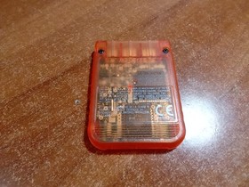 OEM Sony SCPH-1020 Playstation 1 PS1 Memory Card - Orange *TESTED* NTSC U/C USA