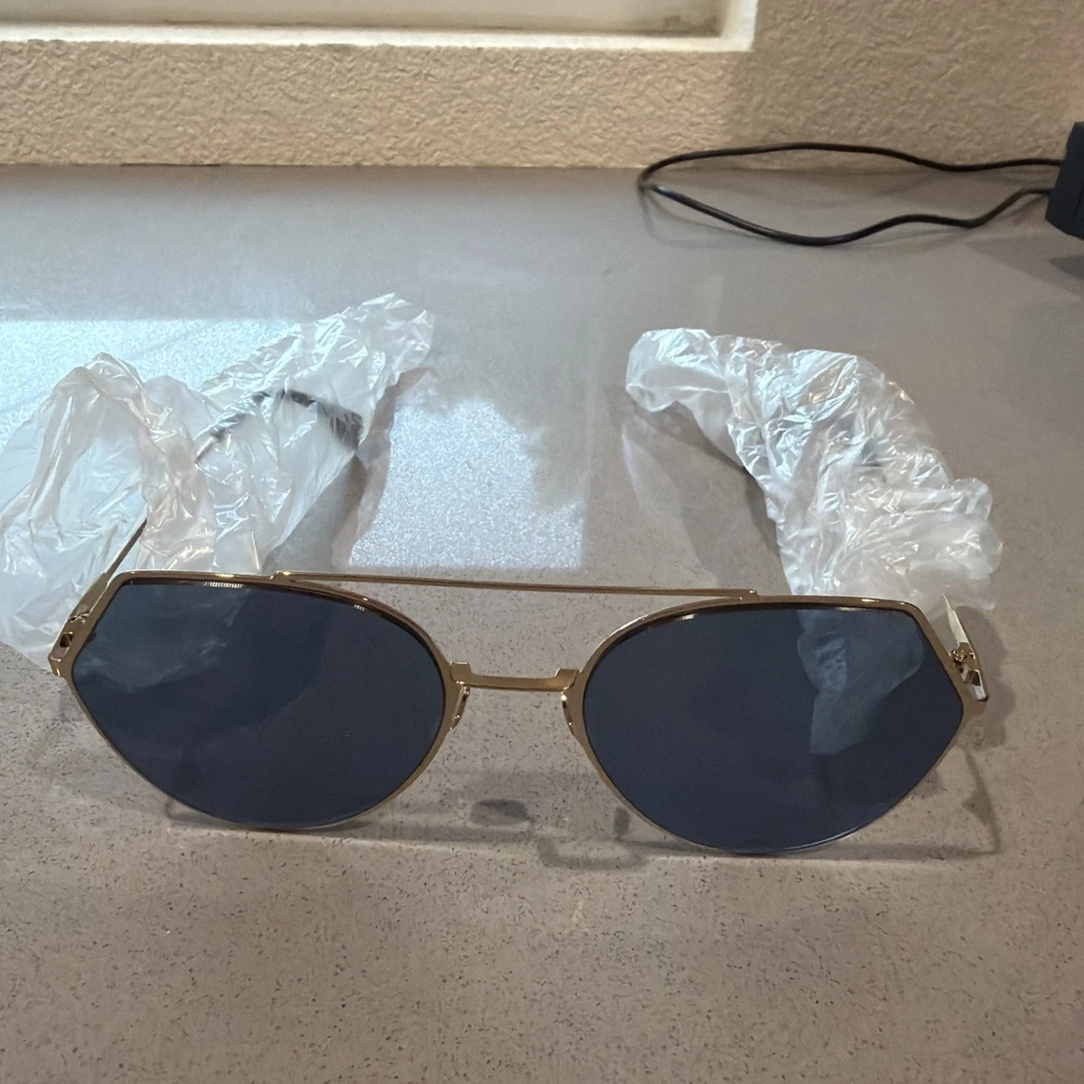 【正規品】フェンディ FENDI 日本製 チタン ハーフリム ブルーライトカット Fendi Blue Sunglasses for Men for sale | eBay