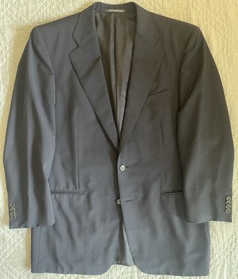 Ermenegildo Zegna Vintage Wool & Mohair Suit Jacket in Midnight
