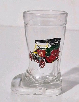Vintage Mod Der Whiskey Schnapsglas Ford 1908 Vodka Boot Shaped Gummistiefel Whisky