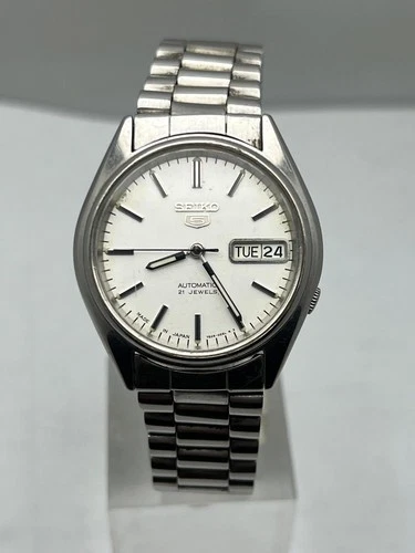 Vintage Seiko 5 Automatic 21 Jewels Mens Japan 7S26-6000 Spare/Repair (B24)