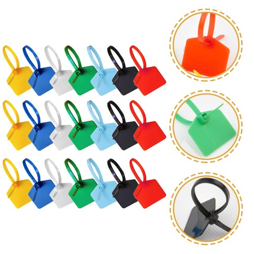 120 Pcs Nylon Cable Tie Package Label Ties Zip Tags for Labeling - Afbeelding 2 van 12