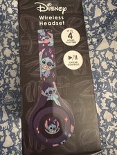 Disney Stitch Wireless Headset- Bluetooth Foldable Headphones w/ On Ear Controls