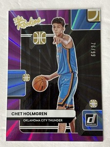 2022 Donruss The Rookies Holo Purple #2 Chet Holmgren Thunder RC 76/99