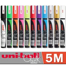 Uni-Ball PWE-5M Chalk Marker - Bullet Tip - Singles by Colour - Buy 4 Pay For 3