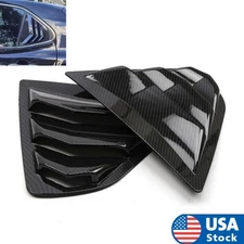 2PCS Rear Side Window Quarter Louver Cover Trim ABS For Toyota Camry 2018-2023