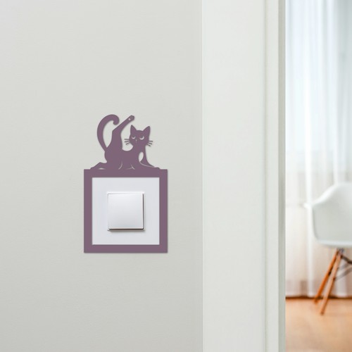 Light Switch Surround Cat Funny Leg Decorative Switch Plate Cover Frame - Picture 5 of 9