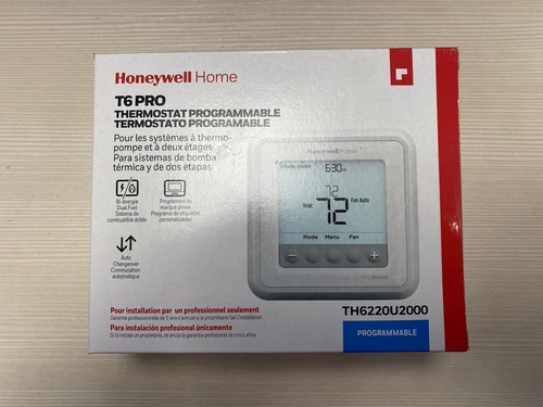 Honeywell T6 Programmable Thermostat TH6220U2000 - Picture 2 of 2