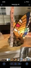 Vintage Stained Glass Butterfly Lamp Shade Tiffany Style Shade Only