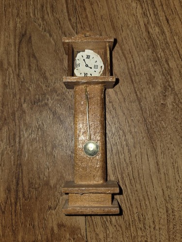 Orologio e orologio da parete vintage casa delle bambole nonno - Foto 5 di 6
