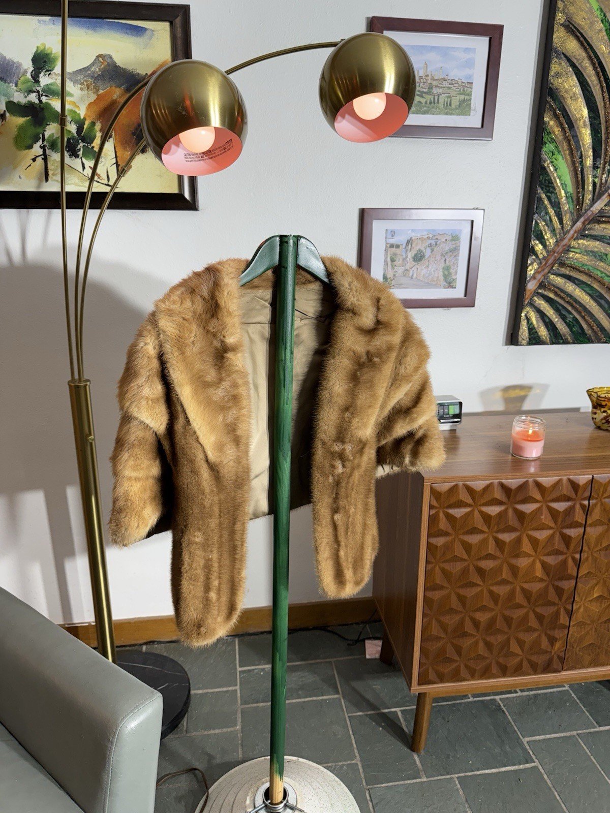 WOW!! 1940’s Vintage Mink Stole Custom Made Small… - image 4