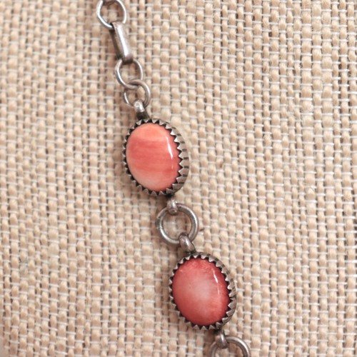 Arlene Lewis Navajo stachelige Auster Halskette Sterlingsilber Vintage Sm Kürbisblüte - Bild 7 von 20