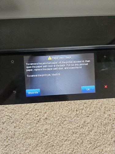 HP Envy 120 e-All-in-One Printer, Paper Jam  - Afbeelding 1 van 10