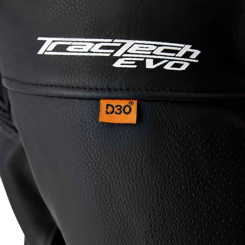 RST Tractech Evo D3O Leather Black Flo Red, photo 4 of 10
