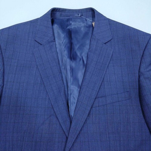 DKNY Men's Blazer S Blue 100% Wool Overcoat - Picture 3 of 4