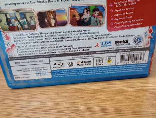 K-On! The Movie (Blu-ray, 2013) Rare. Japanese Anime ๐ฅ - Picture 5 of 9