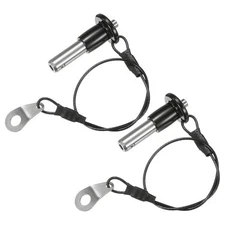 2Pcs Ball Locking Pins 8mm Dia 16mm Usage Length Button Handle x 