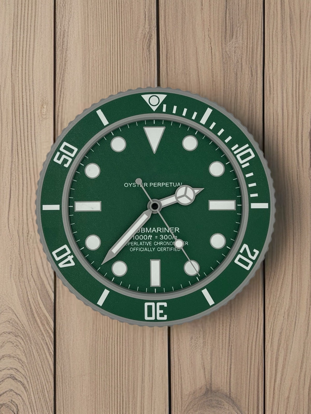 Prestigious Watch Inspired 3D Printed Black Wall Clock with Sweeping Movement
