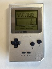 Nintendo Game Boy Pocket MGB-001  Silver Handheld System No Batt Cover