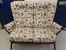 Ercol Evergreen 2 Seat Sofa/Settee Dark Finish - FREE / "At Cost" Delivery