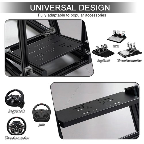 Hottoby Racing Game Simulation Stand Con Sedile E Supporto TV Compatibile - Afbeelding 6 van 36