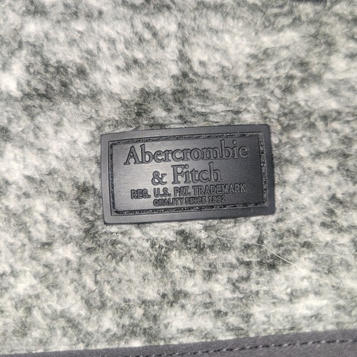 Abercrombie & Fitch Pullover Herren mittelgrau Reißverschluss Fleecepullover Brusttasche - Bild 13 von 24
