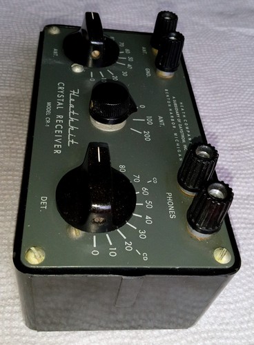 Heathkit CR-1 Crystal Radio Receiver Top Original Sauber Vintage Hi-Z Telefon - Bild 6 von 23