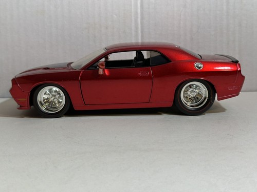 JADA BIGTIME MUSCLE BTM 2008 DODGE CHALLENGER SRT8 CANDY RED 1:24 NUOVO SENZA SCATOLA SM - Foto 11 di 12