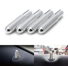 Silver Aluminum Bolt-On Replace Door Lock Knobs For Mercedes C E S GLE GLC Class
