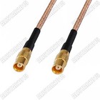 MCX Femelle vers MCX Femelle Jack Connecteur Droit Pigtail Jumper Câble Coaxial RG316