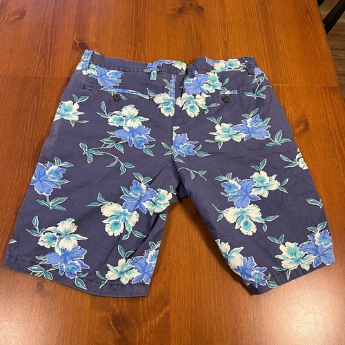 Gap Classic Khakis Men's Floral Print Shorts Size 34 Blue White - Picture 9 of 9