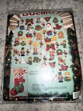 Bucilla Lotsa Christmas Jeweled Felt Applique Ornaments Kit Makes 50 New