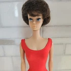 Vintage 1960s Brunette Bubble Cut Barbie Doll Japan w/ Red Swimsuit