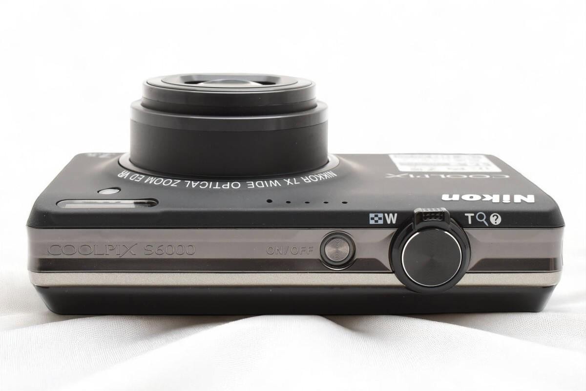 N Mint] Nikon COOLPIX S6000 Digital Camera Noble Black 14.2