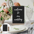 Small Wooden Blackboard Office Mini Countertop Chalkboard Tabletop Decorative