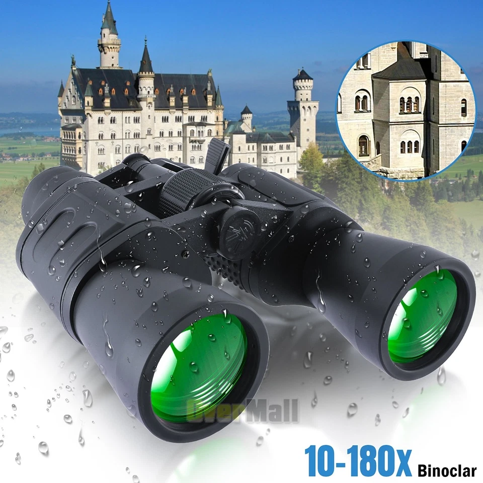 180x100 HD High Power Military Binoculars Day / Night Zooming Hunting Telescope - Image 3 of 4