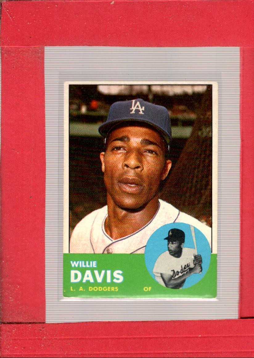 1963 Topps #229 Willie Davis VG/EX Very Good/Excellent Dodgers ID:65231