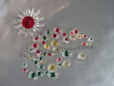 Swarovski Crystal SCS 2000 Red Marguerite with Minis 3 yr Member Renewal Gift