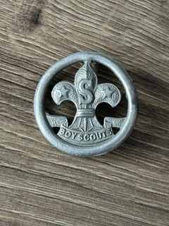 Vintage Boy Scouts Senior Scout Cap Badge With Slider