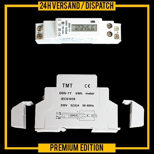WATTMETER CURRENT ELECTRICITY CONSUMPTION kW/kWh/LCD DIGITAL 230V ZW3 - Picture 1 of 1