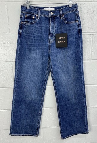Mother Superior Dodger Wide Straight Ankle Crop Jeans / Women’s 30 - Afbeelding 1 van 9
