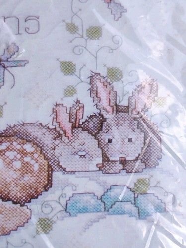 Tobin Baby Quilt Stamped Cross Stitch Kit Children Are a Gift From the Heavens - Picture 5 of 7