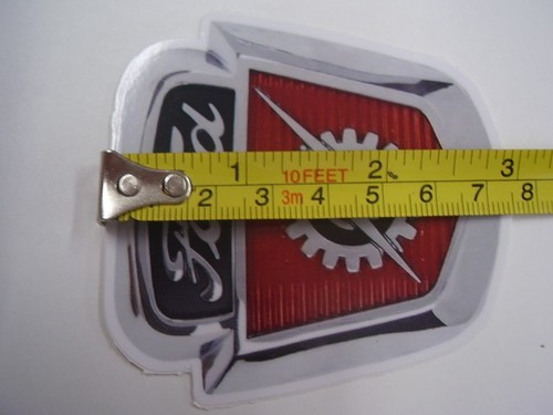 FORD TRUCK 1950'S HOOD EMBLEM VINLY STICKER 3 INCH FREE POSTAGE - Picture 3 of 3