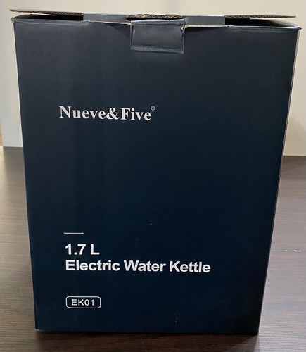 Nueve&Five Black EK01 Electric Kettle w/Temperature Display, 1.7L 304 SS 1200W - Picture 16 of 19