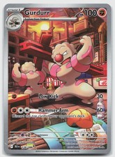 Gurdurr 126/086 (NM) - SV: Black Bolt - Illustration Rare - Pokemon TCG on eBay