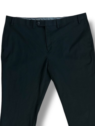 Michael Kors Dress Pants Mens 40 x 30 Black Straight Leg Work Office Preppy - Picture 4 of 11