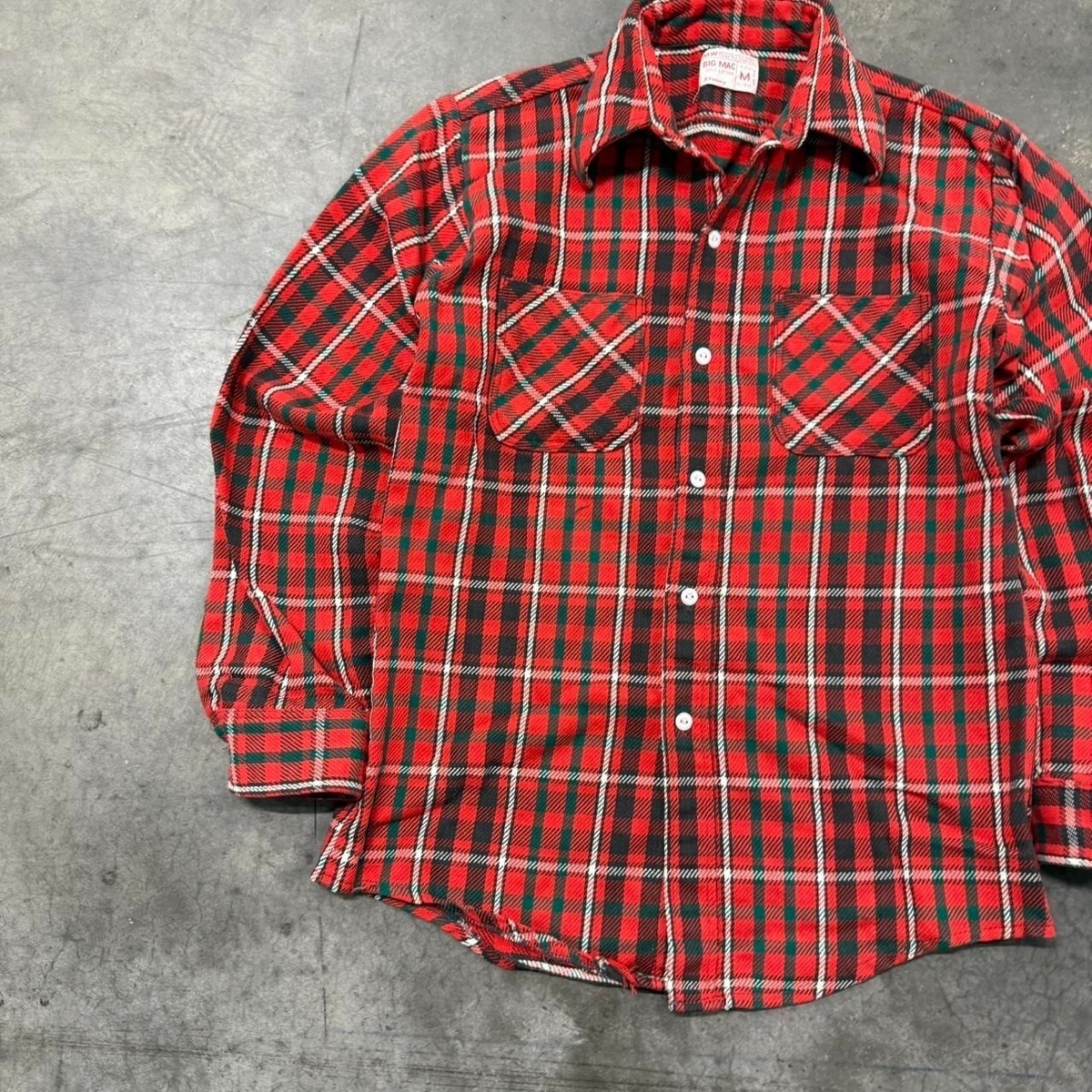 Vintage 70s Big Mac Cotton Flannel Shirt Size M | eBay