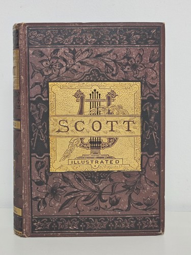 1800s The COMPLETE Poetical Works of SIR WALTER SCOTT Illustrated GILDED - Picture 2 of 22